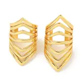 Brass Cuff Earrings