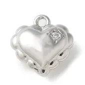 Brass Micro Pave Cubic Zirconia Pendants
