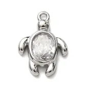 Brass with Cubic Zirconia Pendants