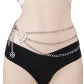 Alloy Pentagram Tassel Sexy Body Chains
