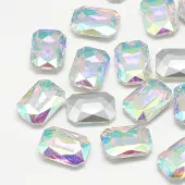 Pointed Back Glass Rhinestone Cabochons