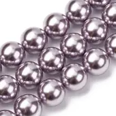 Electroplated Shell Pearl Beads Strands