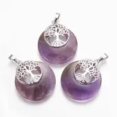 Natural Amethyst Pendants