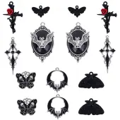 14Pcs 7 Style Tibetan Style Alloy Pendants