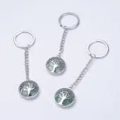 Natural Green Aventurine Keychain