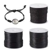 3 Rolls 3 Styles Nylon & Waxed Polyester Cord