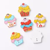 Cake 2-Hole Wooden Buttons