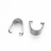 Tarnish Resistant 304 Stainless Steel Snap on Bails