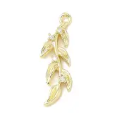 Brass Micro Pave Clear Cubic Zirconia Pendants