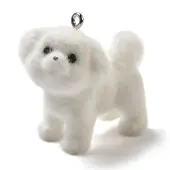 Flocky Resin Pendants