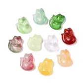 Gradient Color Baking Paint Glass Pendants