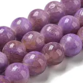 Dyed Natural White Jade Beads Strands