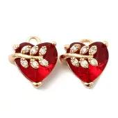 Brass Micro Pave Cubic Zirconia Pendants