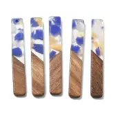 Resin and Walnut Pendants