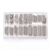 Tarnish Resistant 304 Stainless Steel Double Flanged Spring Bar Watch Strap Pins