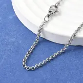 Tarnish Resistant 304 Stainless Steel Rolo Chain Necklaces