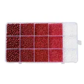 DIY 15 Grids ABS Plastic & Glass Seed Beads Jewelry Making Finding Beads Kits
