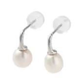 Natural Pearl Stud Earrings for Women