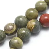 Natural Silver Leaf Jasper Beads Strands
