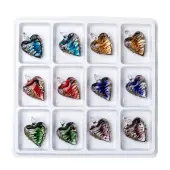 Handmade Goldensand Lampwork Pendants