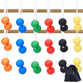 18Pcs 6 Colors PE Plastic Ladder Balls