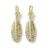 Rack Plating Brass Cubic Zirconia Pendants