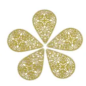 430 Stainless Steel Filigree Pendants