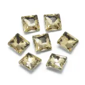 Pointed Back Glass Rhinestone Cabochons