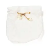 Fiber Embossed Flower Drawstring Candy Bags