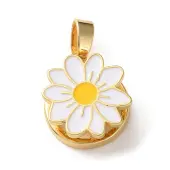 Rotatable Brass Enamel Pendants