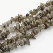 Natural Labradorite Chips Beads Strands