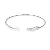 SHEGRACE Trendy 925 Sterling Silver Cuff Bangle