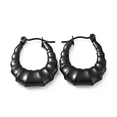 Ion Plating(IP) 304 Stainless Steel Teardrop Hoop Earrings for Women