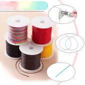 5 Rolls 5 Colors Round Nylon Thread