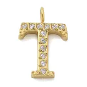 Ion Plating(IP) 304 Stainless Steel Micro Pave Cubic Zirconia Pendants