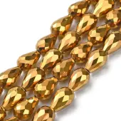 Electroplate Glass Beads Strands