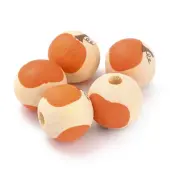 Autumn Theme Natural Wooden Beads