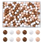 300Pcs 3 Colors Opaque Acrylic Beads