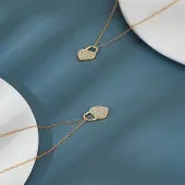 2Pcs Brass Micro Pave Cubic Zirconia Pendants