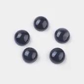 Natural Dyed & Heated Black Agate Cabochons