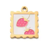 304 Stainless Steel Enamel Pendants