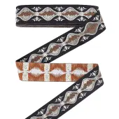 7M Polyester Jacquard Flower Ribbon