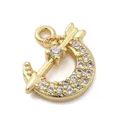 Brass Micro Pave Cubic Zirconia Pendants