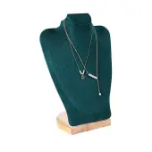 Bust Shaped Velvet Jewelry Necklace Display Stands