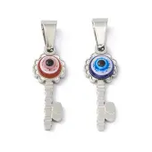 304 Stainless Steel Resin Pendants