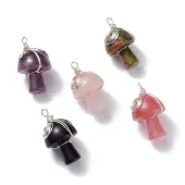 Natural & Synthetic Gemstone GuaSha Stone Pendants