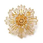 Brass Micro Pave Cubic Zirconia Findings