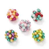 Round Woven Beads