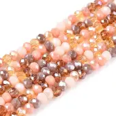 Electroplate Glass Beads Strands