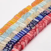 Handmade Millefiori Glass Bead Strands